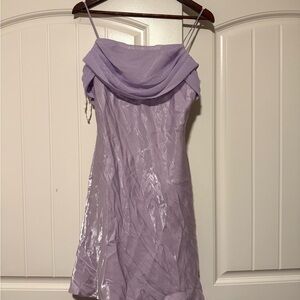 Y2K Lavender Spaghetti Strap Dress by Dollar